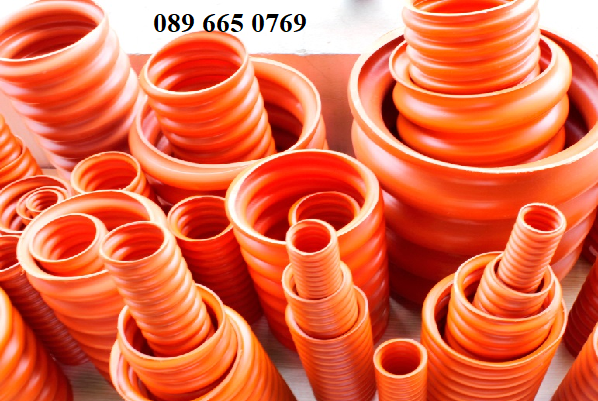 Ống nhựa xoắn 105/80 màu cam Santo - Đại lý ống nhựa xoắn HDPE