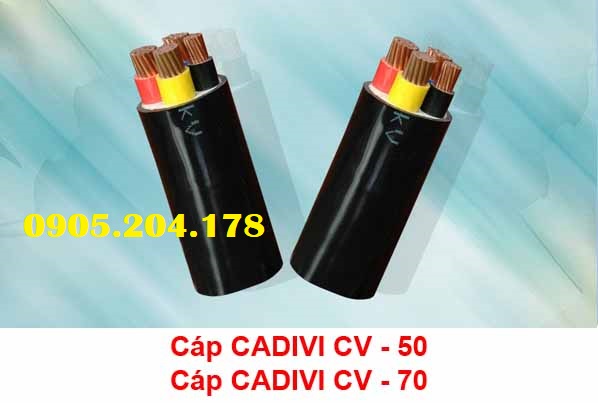 Cáp Hạ Thế CADIVI CV 50 - CV 70 - đại lý dây cáp Cadivi An Lộc