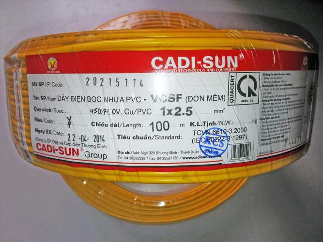 Dây cáp điện CADISUN