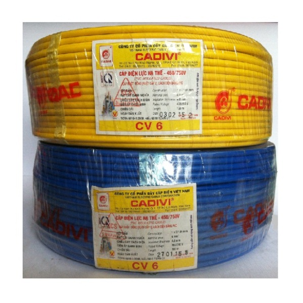 Cáp điện đơn Cáp điện Cadivi CV-14 – 100m - Đại lý dây cáp điện Cadivi An Lộc